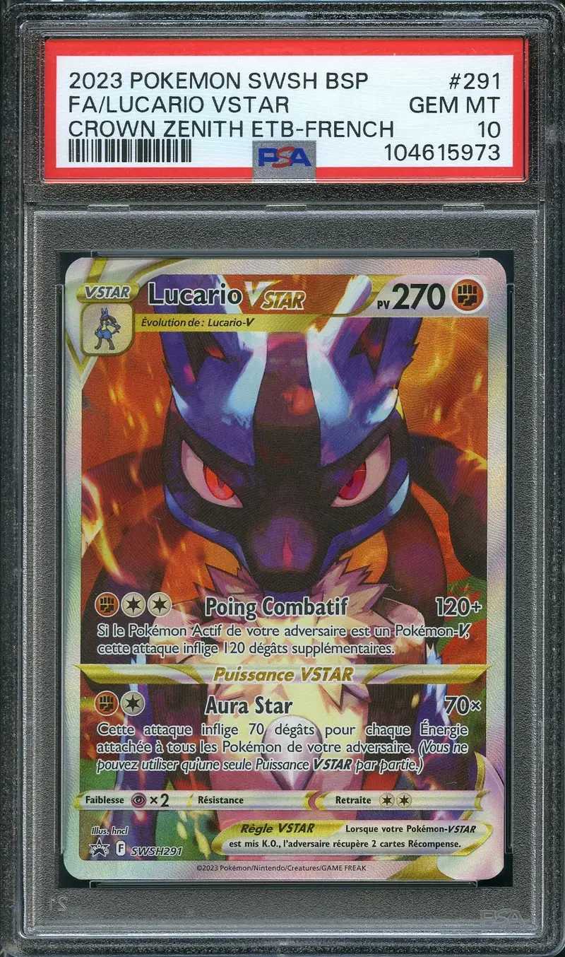 PSA 10 Lucario VStar