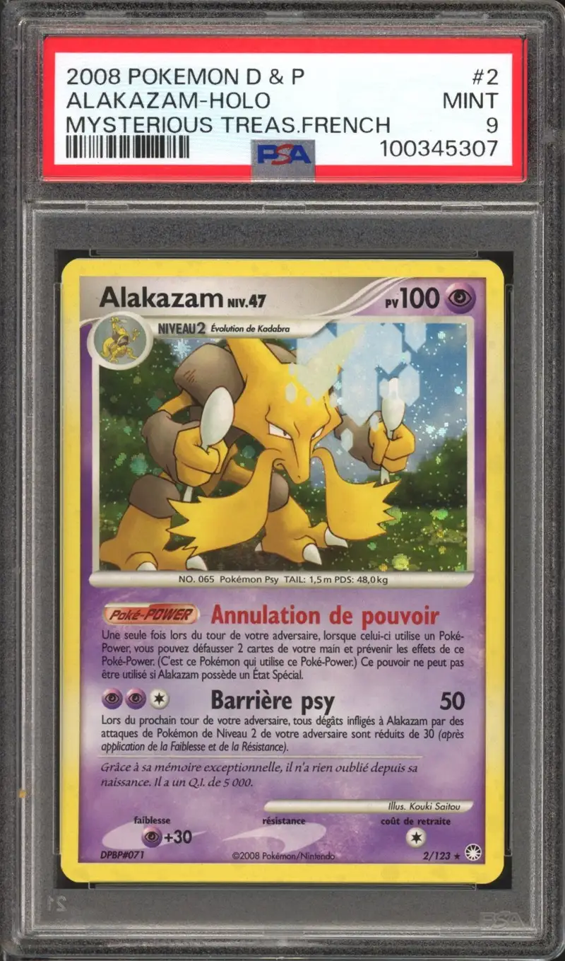 PSA 9 Alakazam Holo