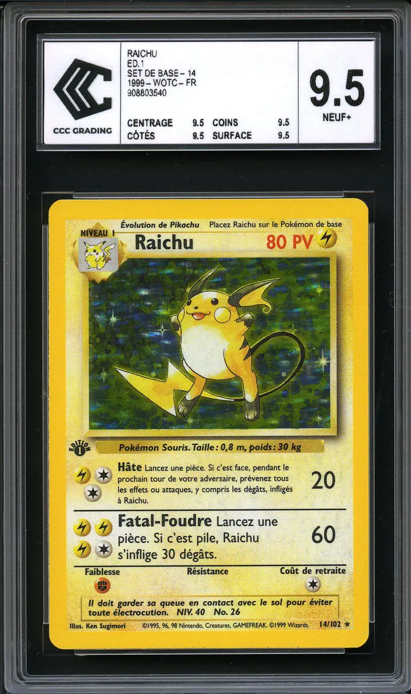 CCC 9.5 Raichu Holo