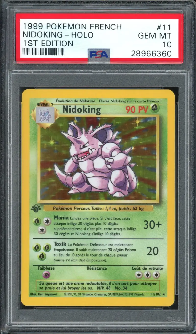 PSA 10 Nidoking Holo