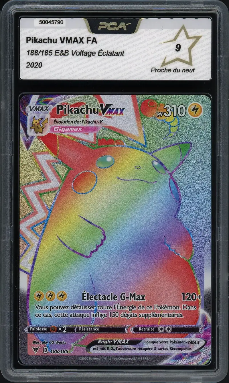 PCA 9 Pikachu VMax Rainbow