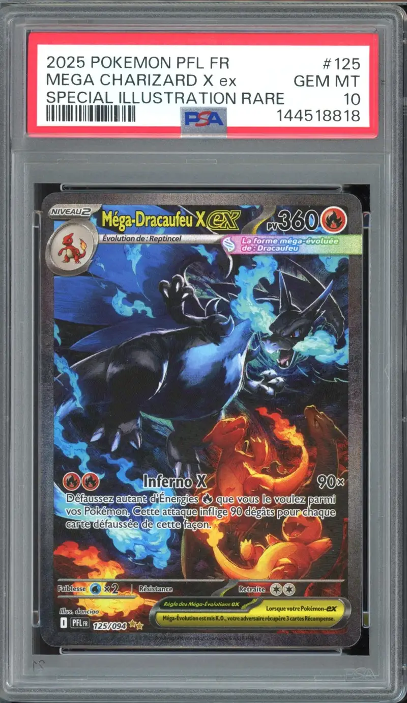 PSA 10 Méga-Dracaufeu X Ex