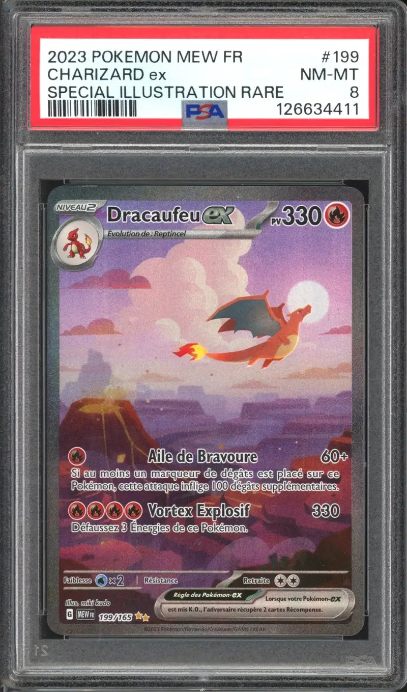 PSA 8 Dracaufeu Ex