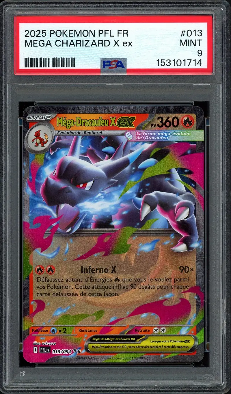 PSA 9 Méga-Dracaufeu X Ex