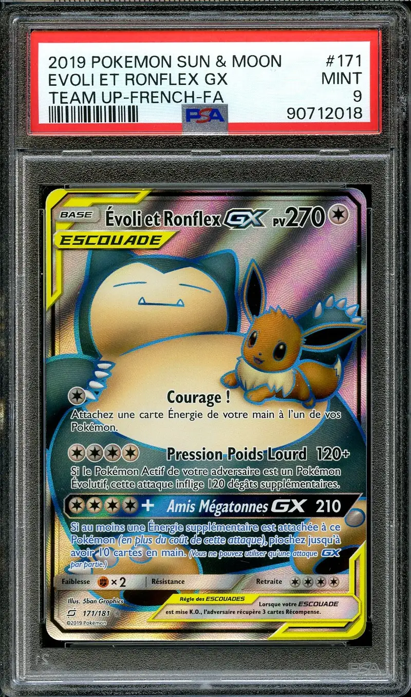 PSA 9 Evoli et Ronflex Gx