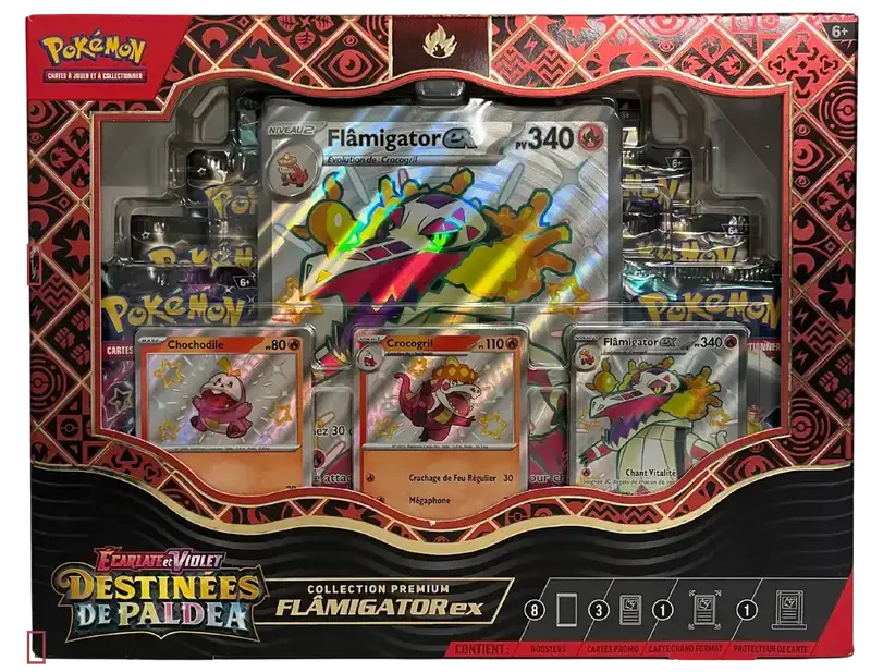 Coffret EV4.5 Destinées de Paldea Flamigator Ex