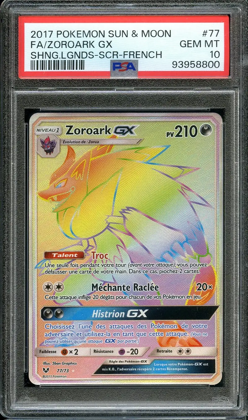 PSA 10 Zoroark Gx Rainbow
