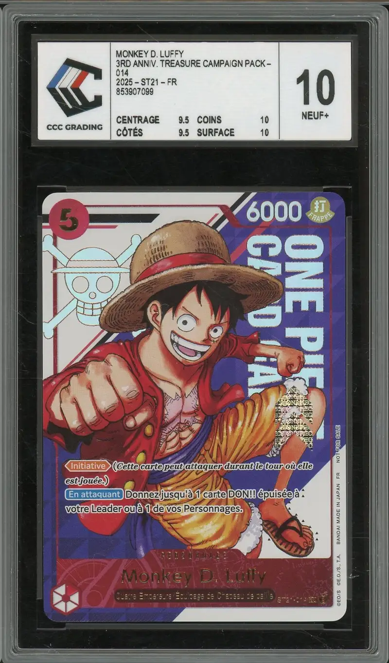 PSA 10 Monkey D. Luffy