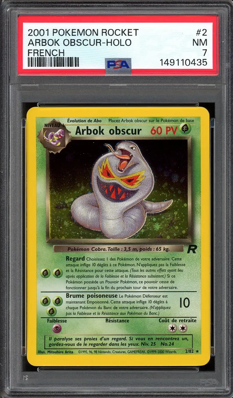 PSA 7 Arbok Obscur Holo