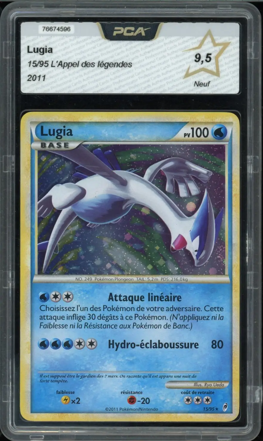 PSA 9 Lugia Holo