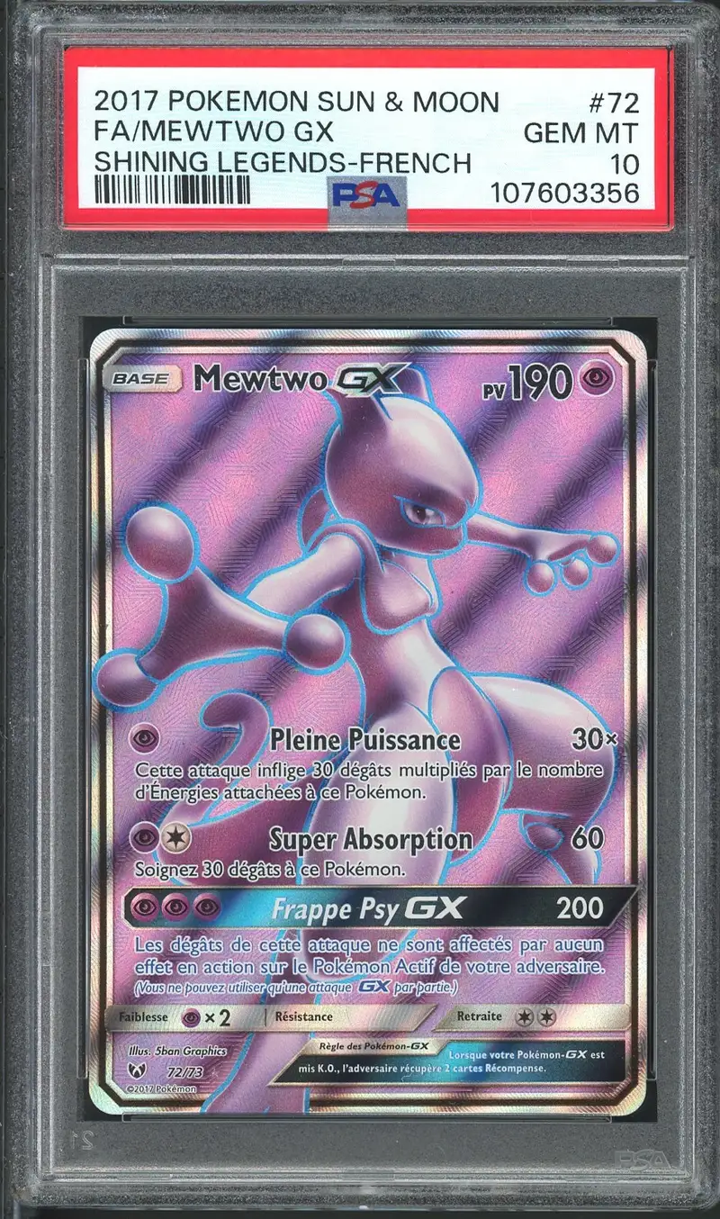 PSA 10 Mewtwo Gx