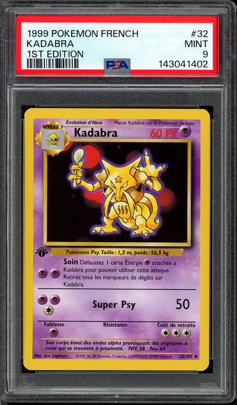 PSA 9 Kadabra