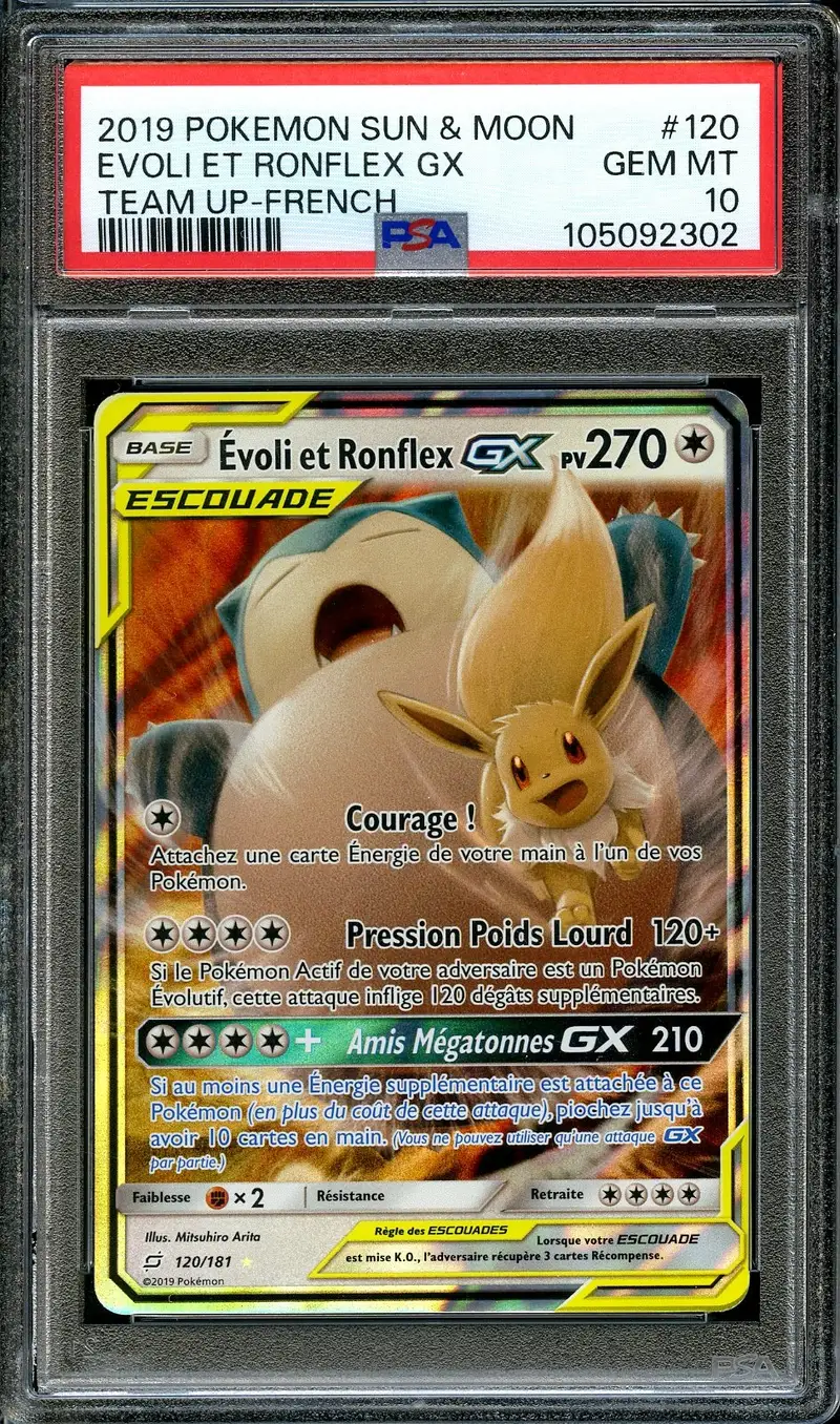 PSA 10 Evoli et Ronflex Gx