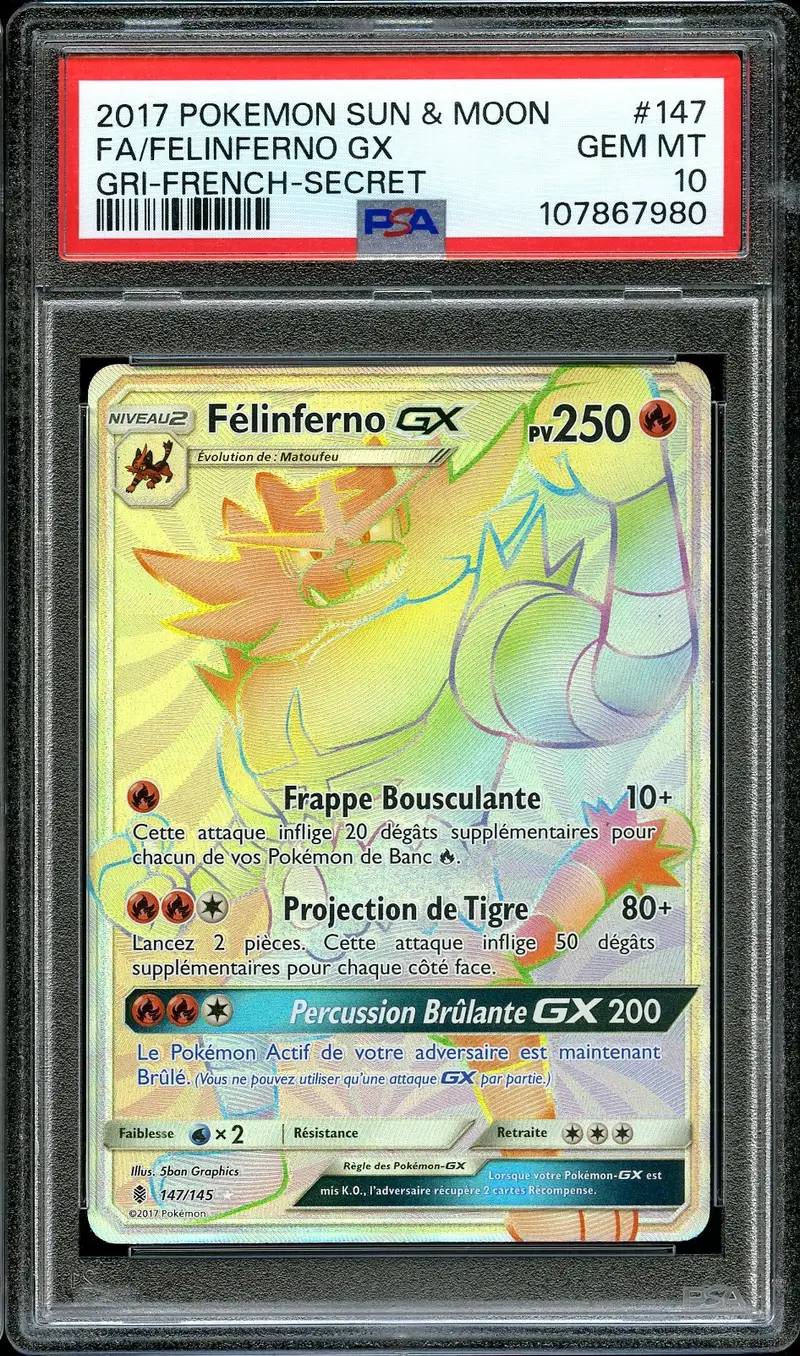 PSA 10 Félinferno Gx Rainbow
