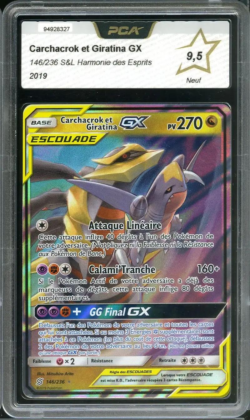 PCA 9.5 Carchacrok et Giratina Gx