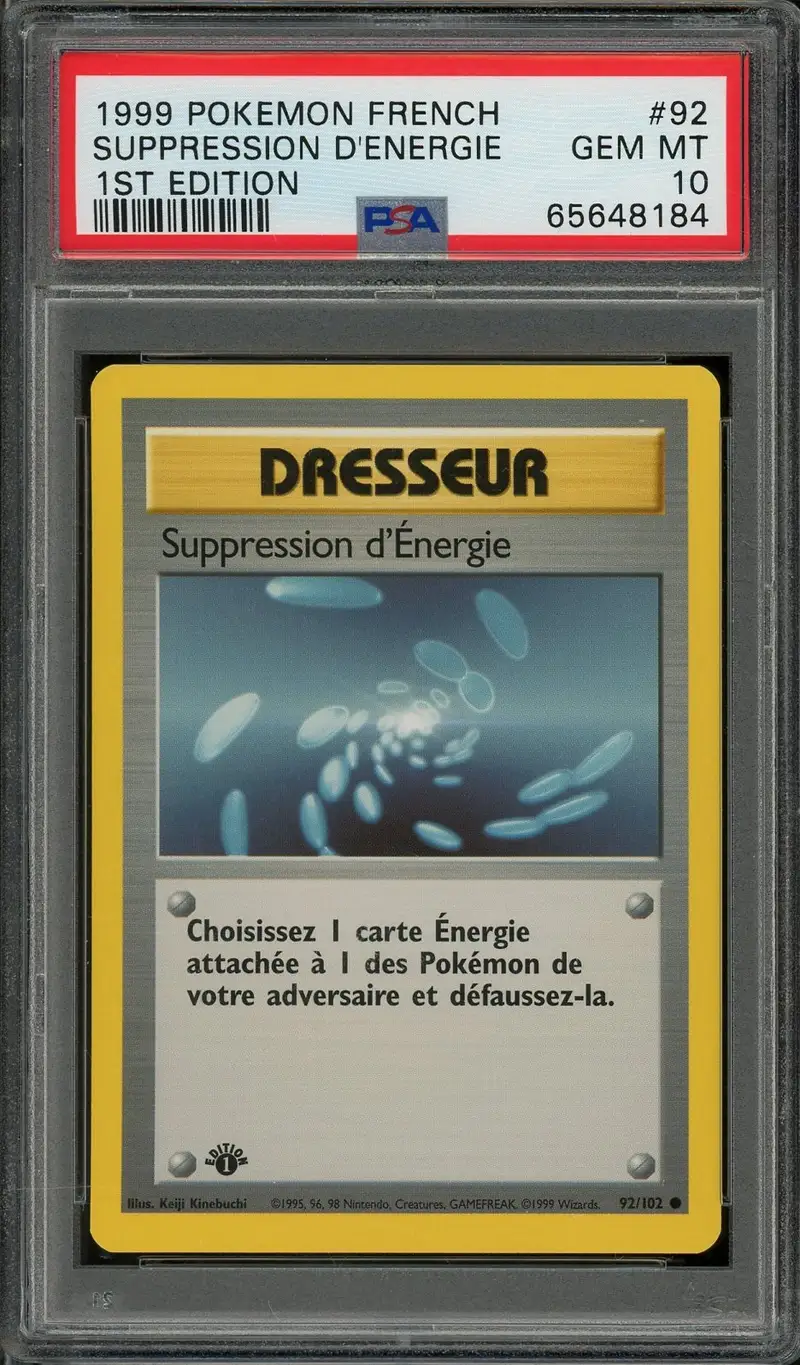 PSA 10 Suppression d'Energie