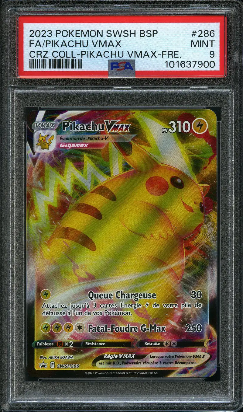 PSA 9 Pikachu VMax