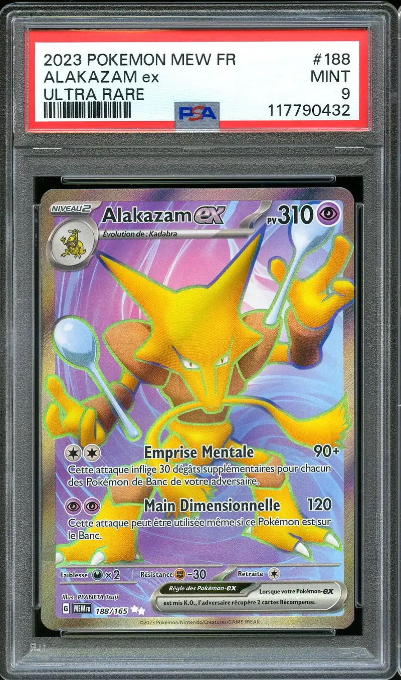 PSA 9 Alakazam Ex