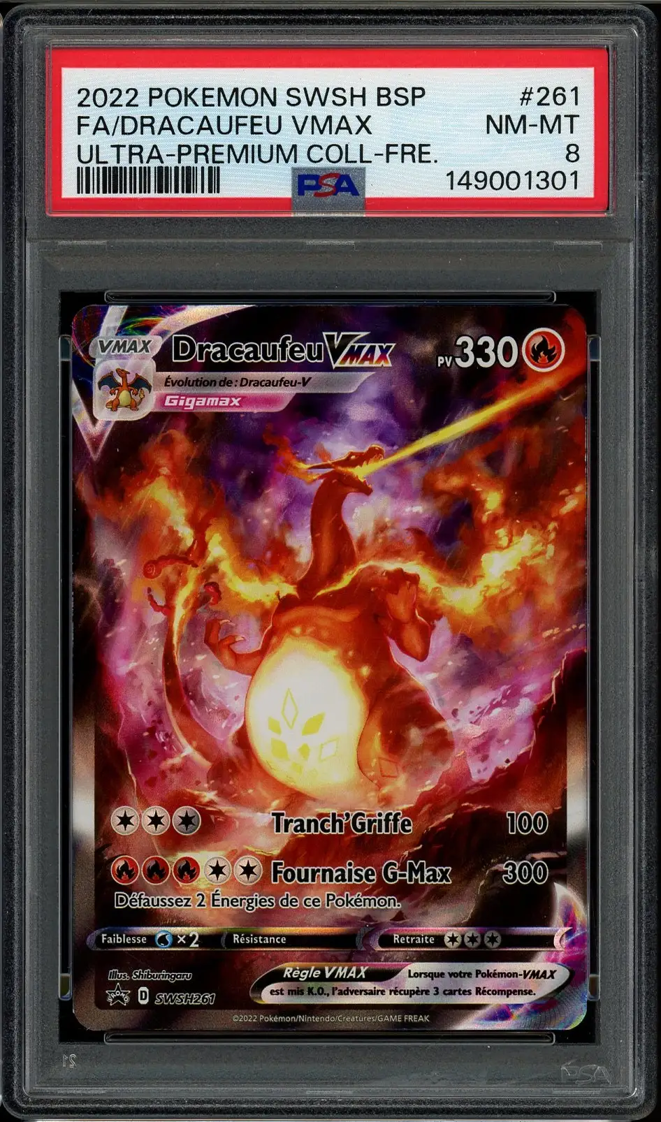 PSA 8 Dracaufeu VMax