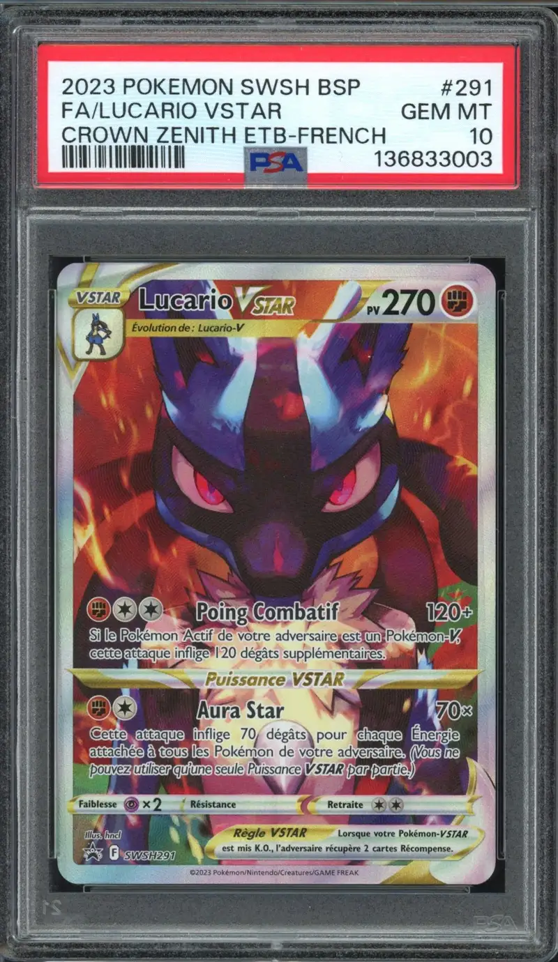 PSA 10 Lucario VStar