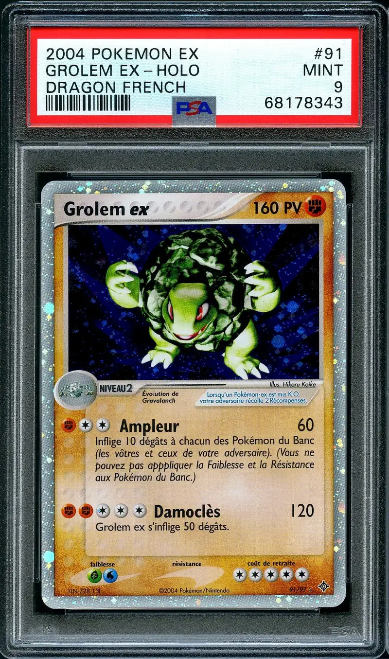 PSA 9 Grolem Ex