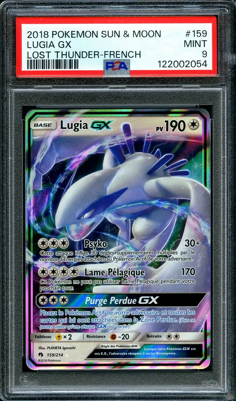 PSA 9 Lugia Gx