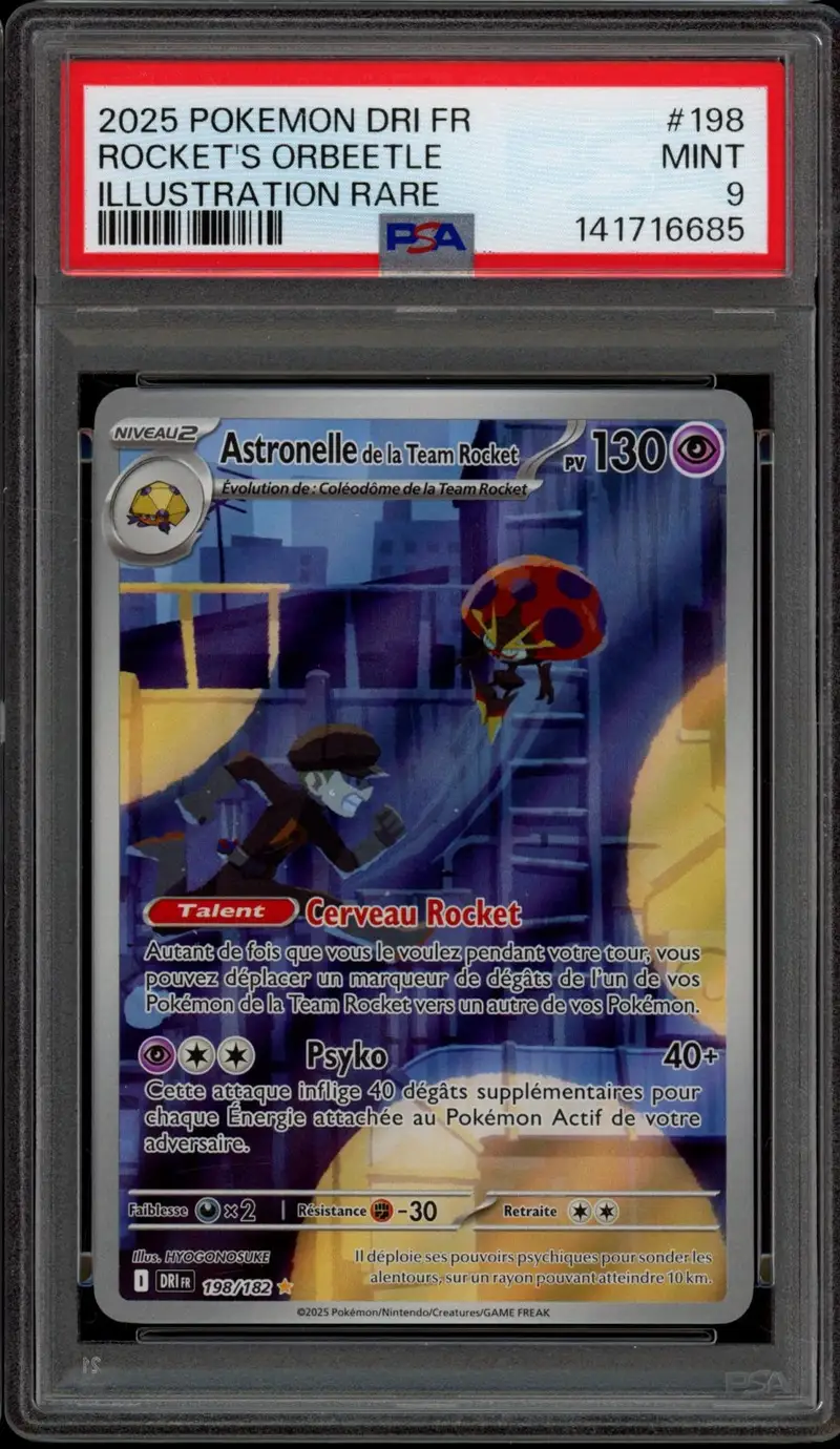 PSA 9 Astronelle de la Team Rocket