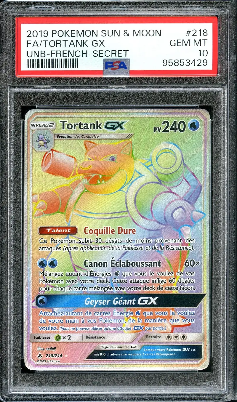 PSA 10 Tortank Gx Rainbow