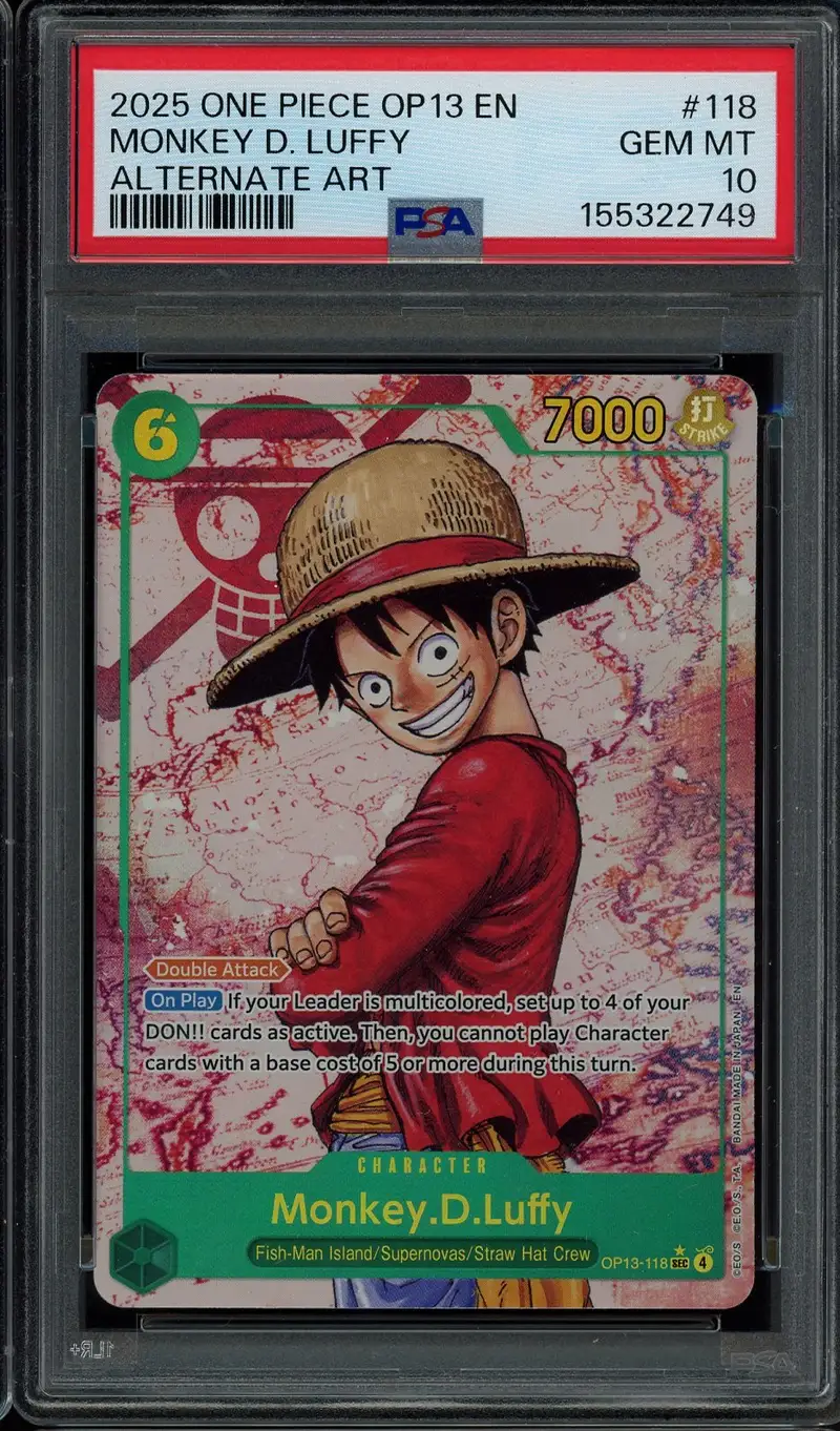 PSA 10 Monkey D. Luffy