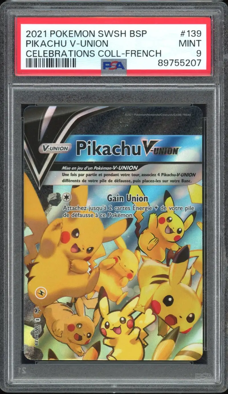 PSA 9 Pikachu V Union