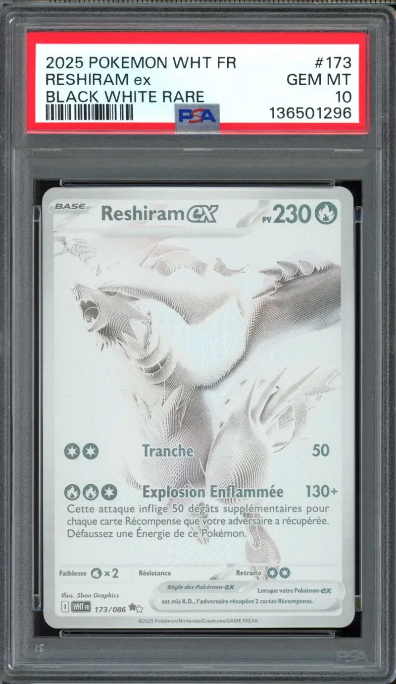 PSA 10 Reshiram Ex