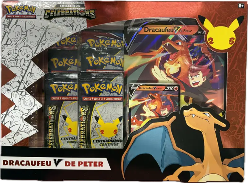 Coffret EB7.5 Célébrations Dracaufeu V de Peter