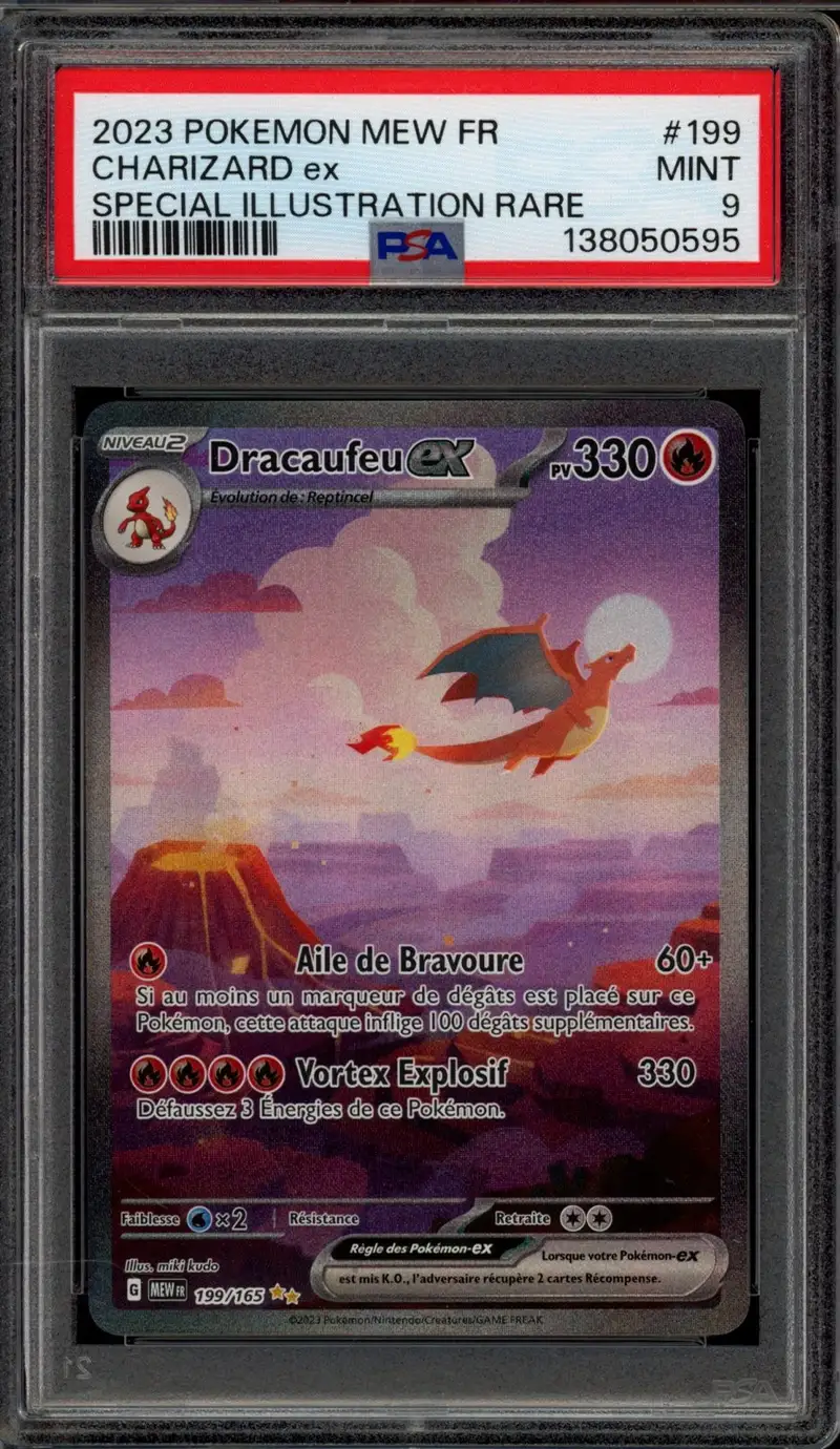 PSA 9 Dracaufeu Ex