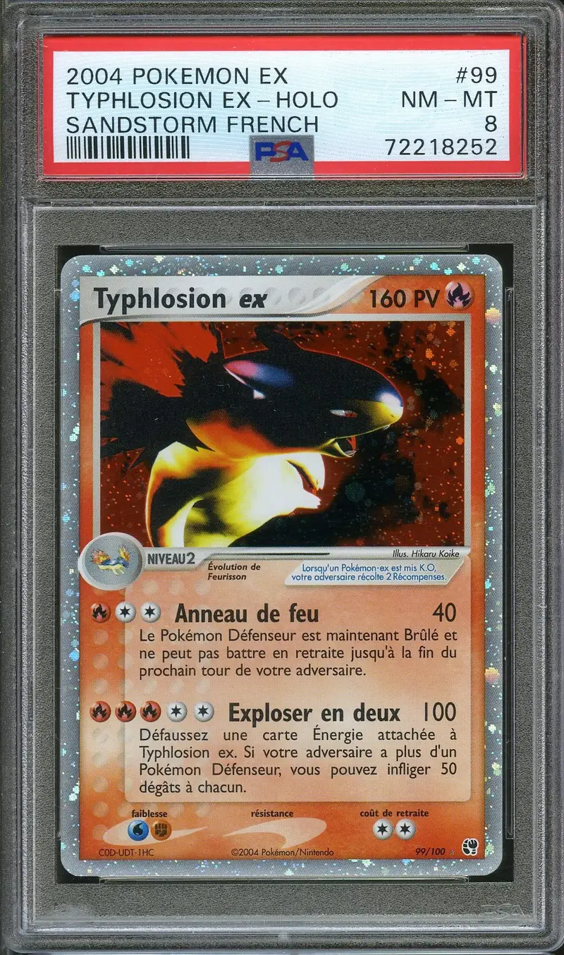 PSA 8 Typhlosion Ex