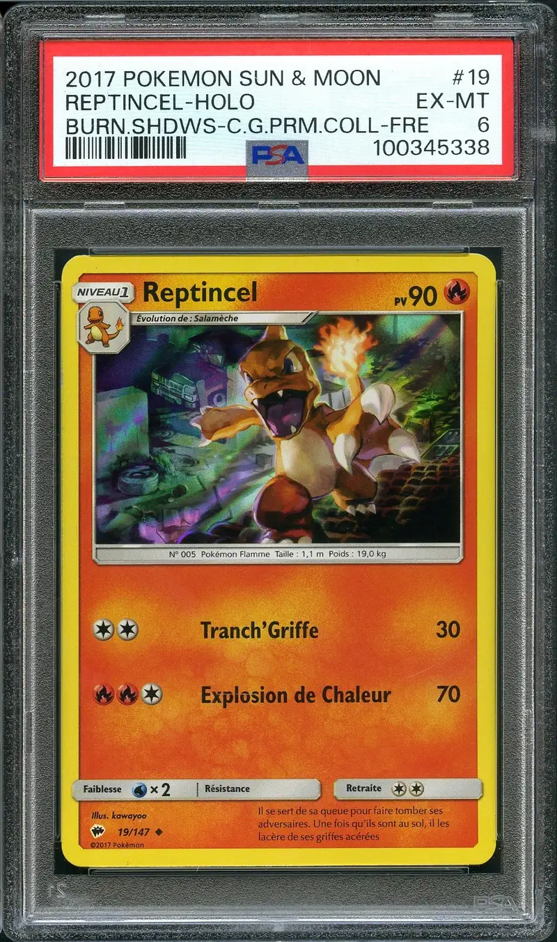 PSA 6 Reptincel Holo
