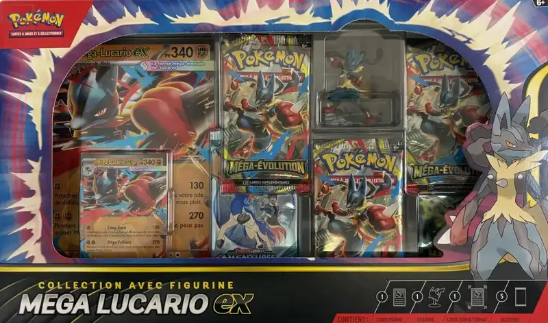 Coffret Collection avec Figurine Mega Lucario Ex