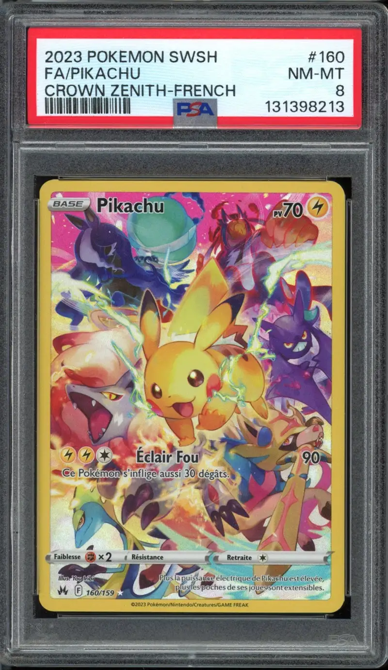 PSA 8 Pikachu