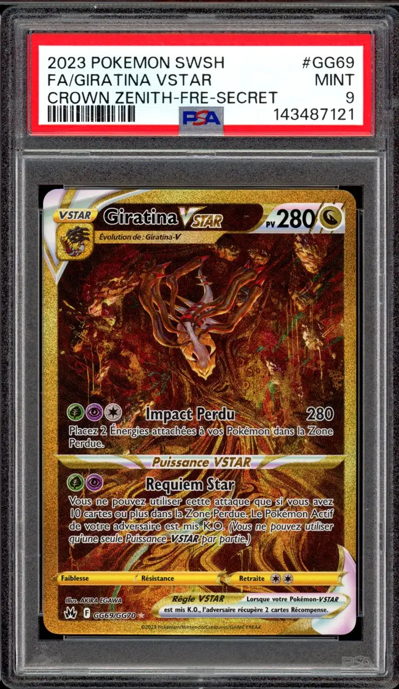 PSA 9 Giratina VStar Gold