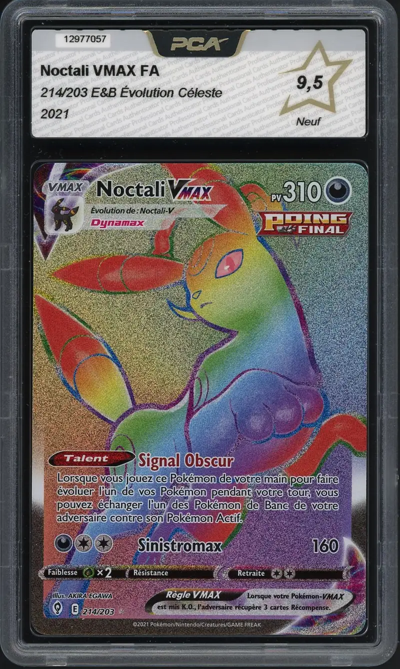 PCA 9.5 Noctali VMax Rainbow