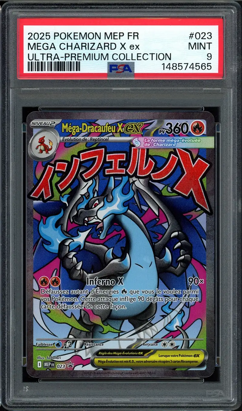 PSA 9 Méga-Dracaufeu X Ex
