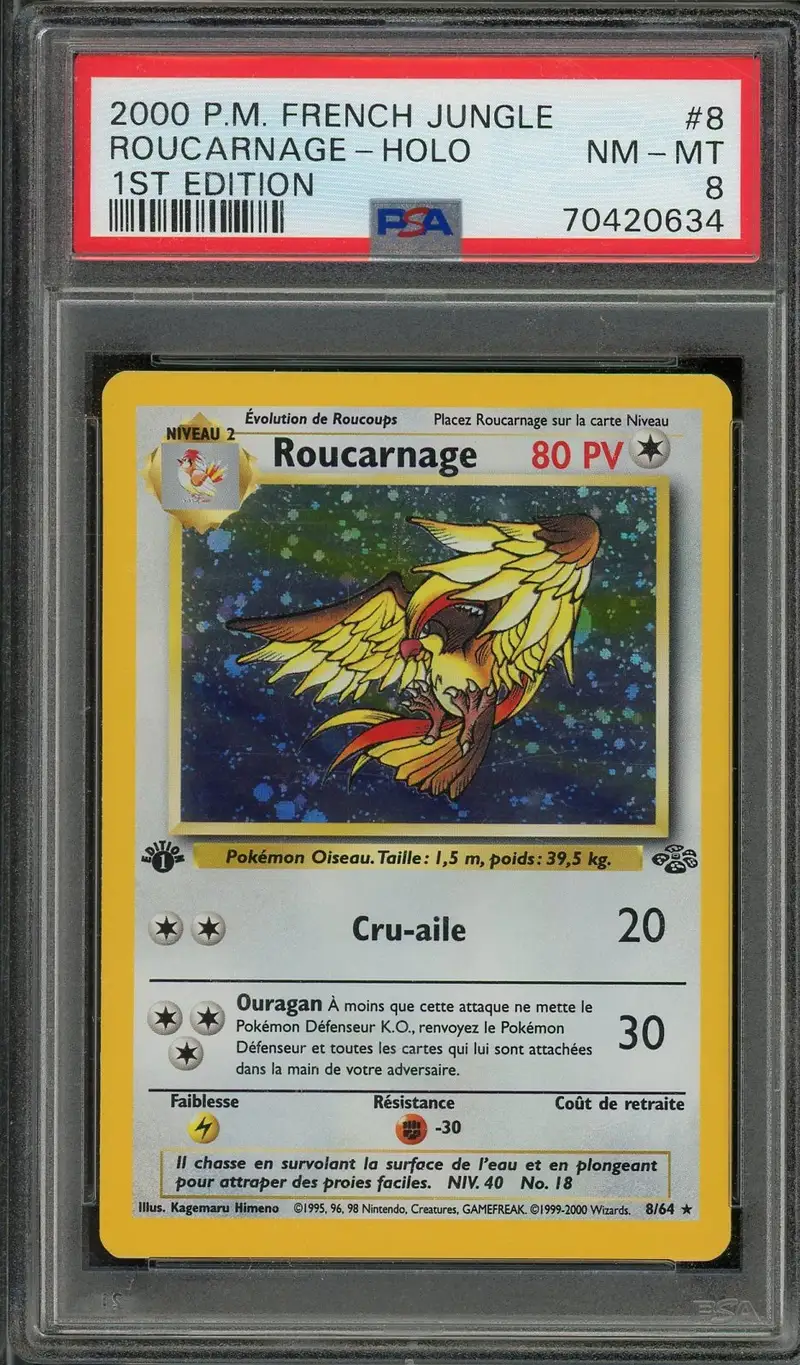 PSA 8 Roucarnage Holo