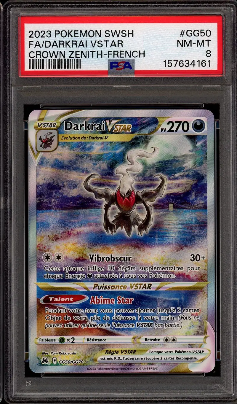 PSA 8 Darkrai VStar