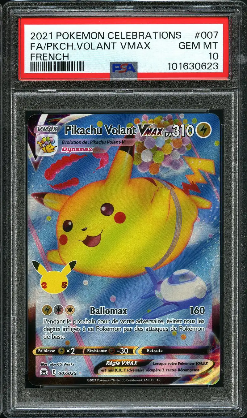 PSA 10 Pikachu Volant VMax