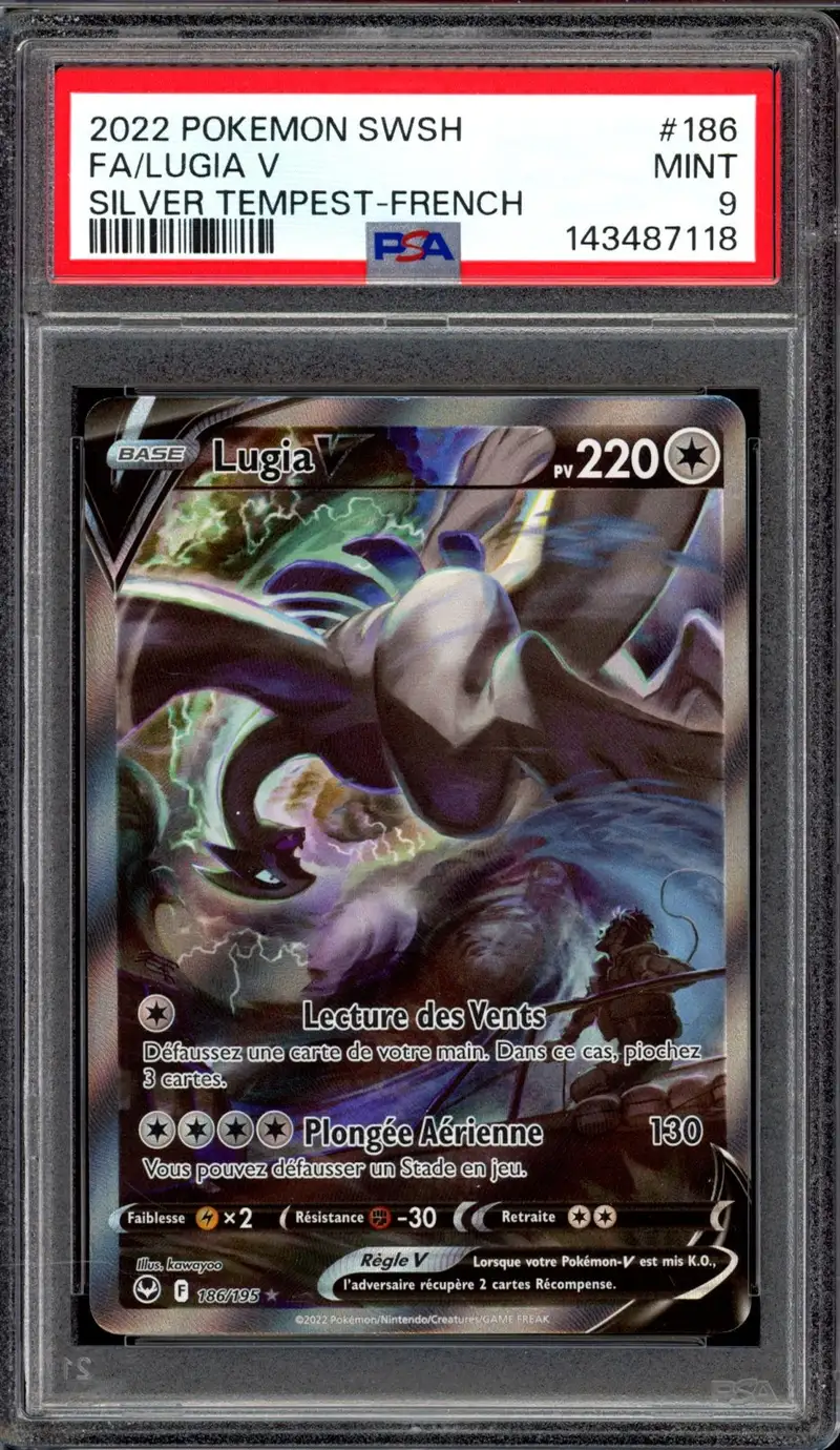 PSA 9 Lugia V
