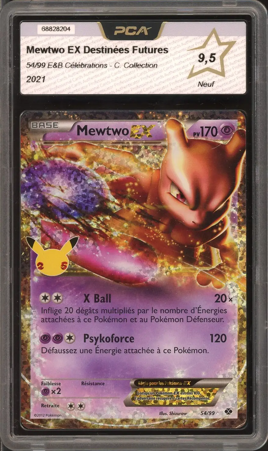 PCA 9.5 Mewtwo Ex