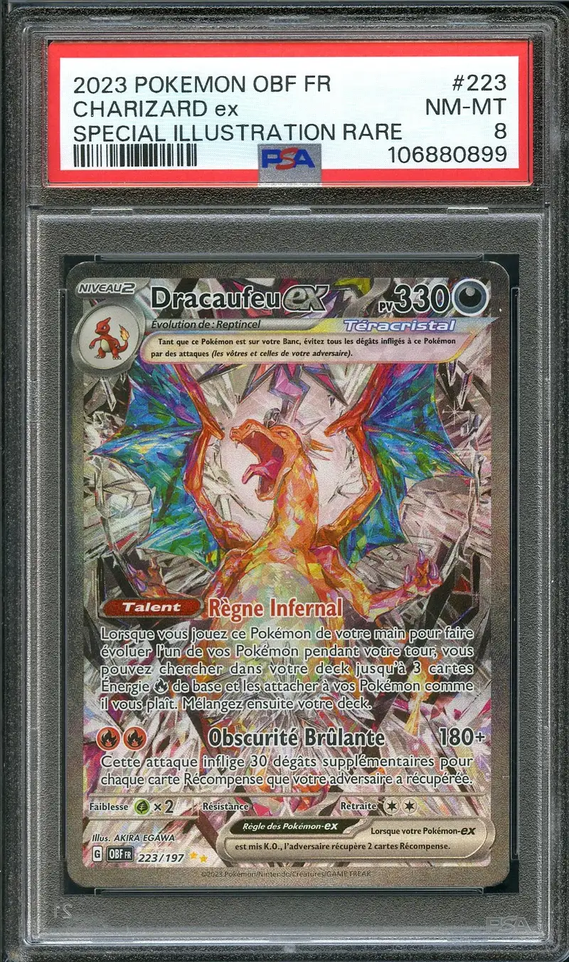 PSA 8 Dracaufeu Ex