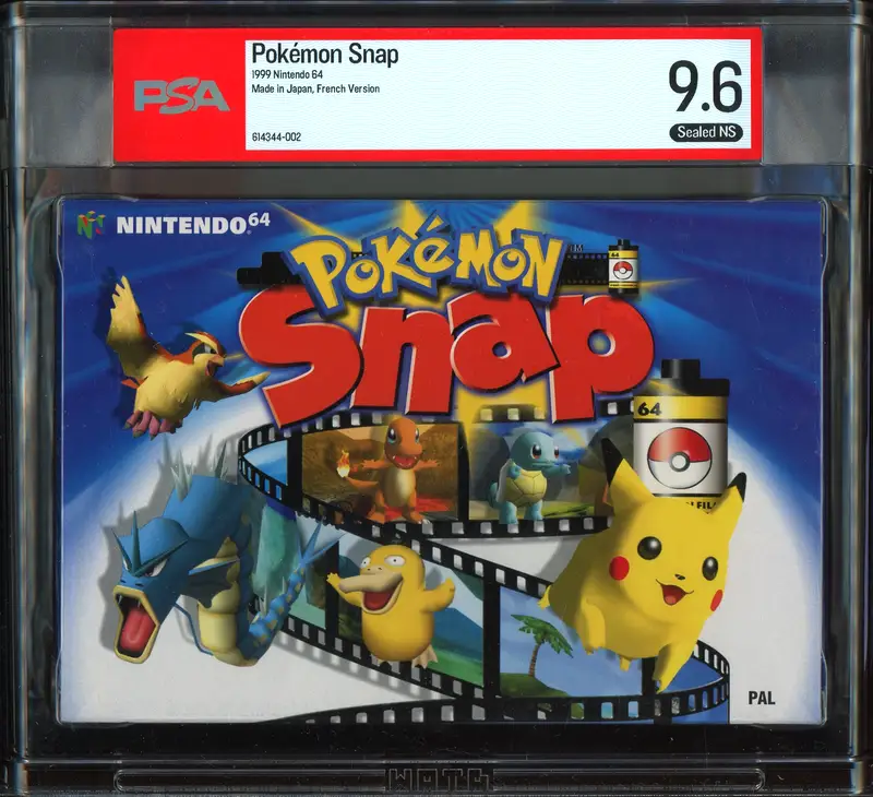 PSA 9.6 Jeu Nintendo 64 Pokémon Snap