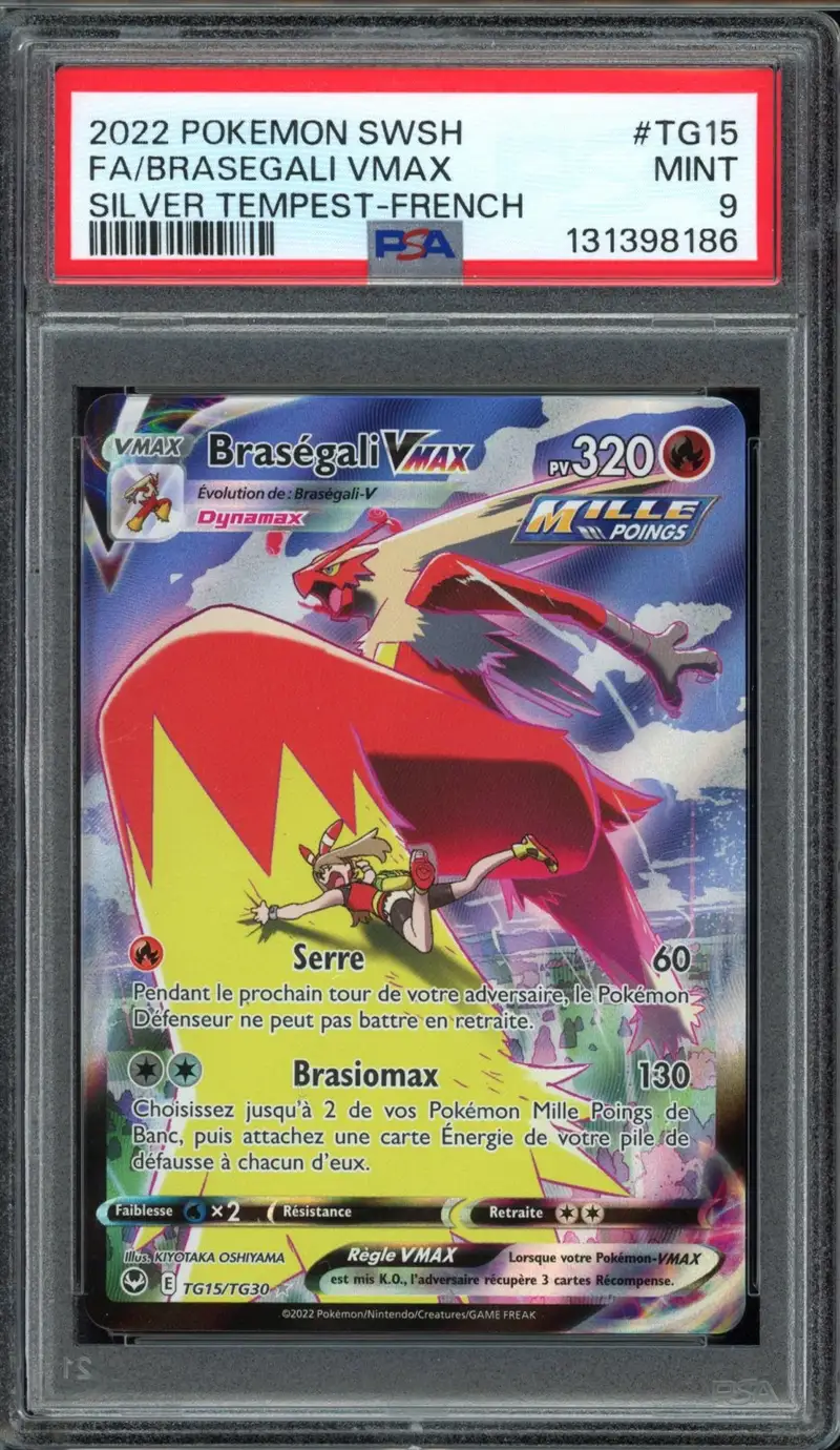 PSA 9 Braségali VMax