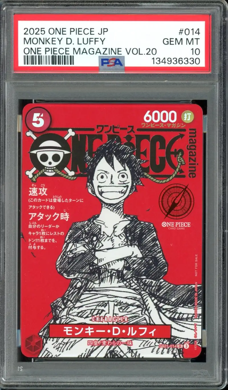 PSA 10 Monkey D. Luffy