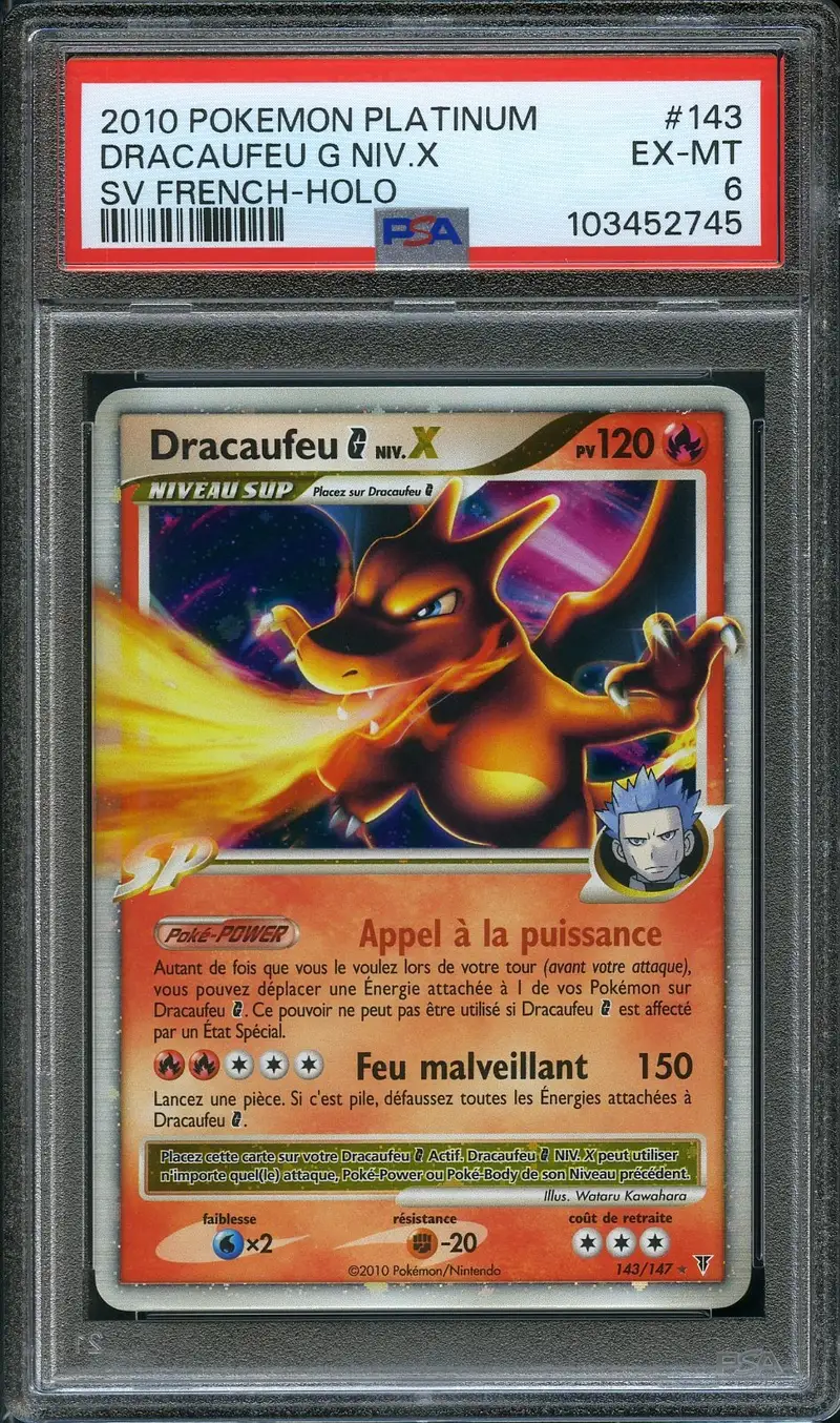 PSA 6 Dracaufeu G Niv. X